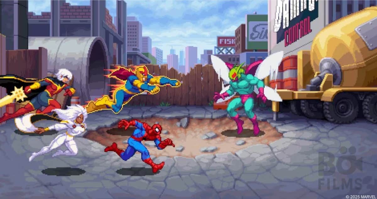 cinématique Marvel Cosmic Invasion nostalgie -poster