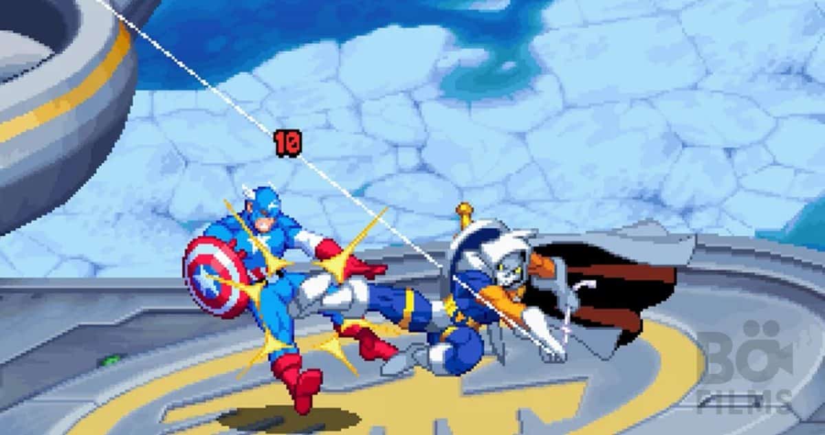 Marvel Cosmic Invasion gameplay arcade -poster