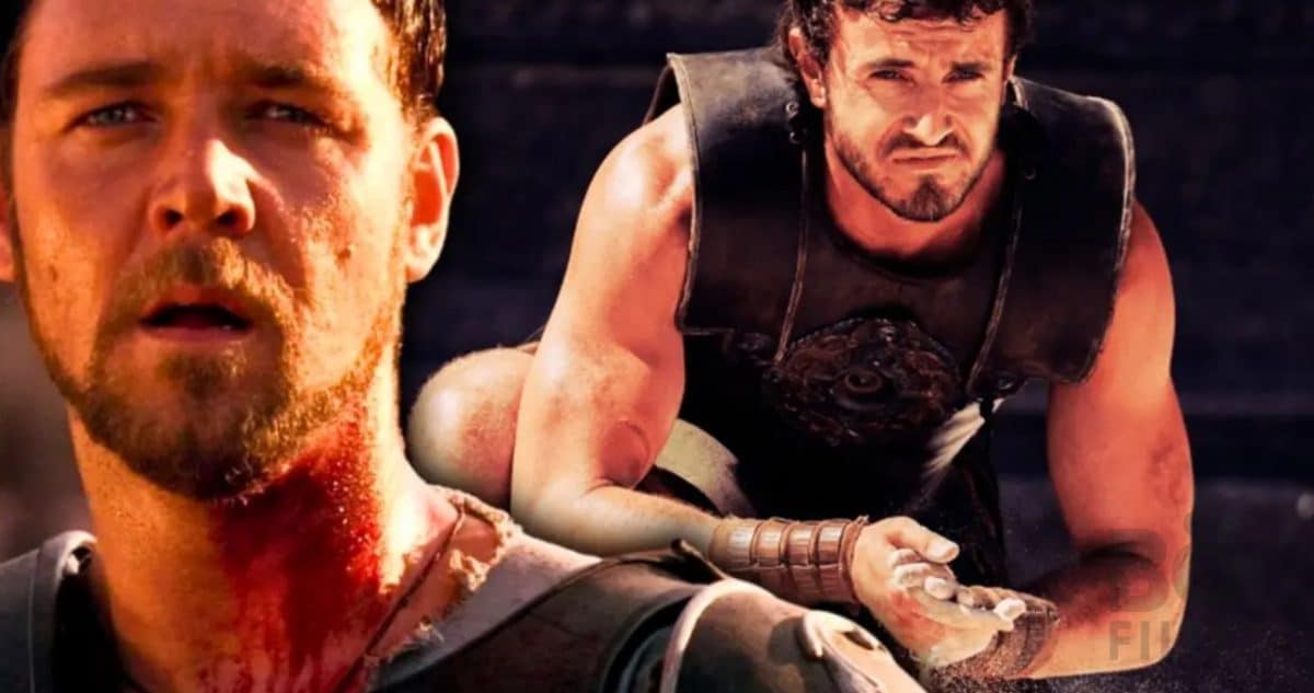 Russell Crowe critique Gladiator 2 -poster