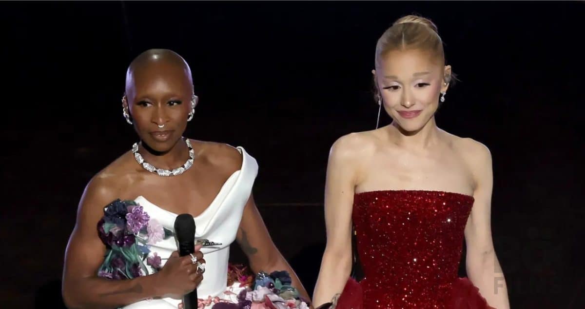 Ariana Grande Cynthia Erivo chantent Hollywood -poster